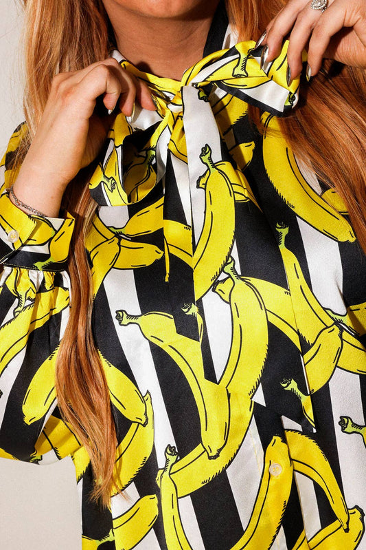 B-A-N-A-N-A-S Oversized Bow-Tie Set