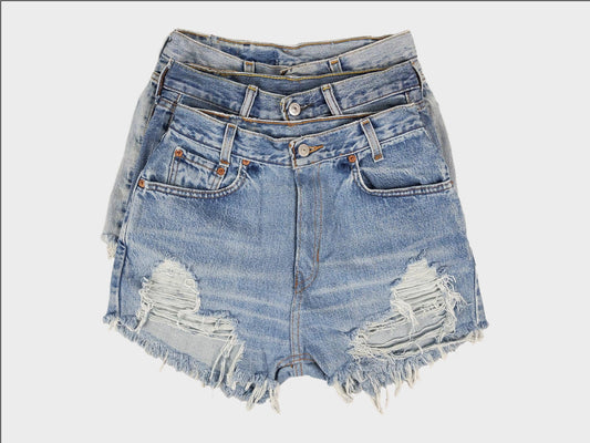 Daisy Upcycled Levi Denim Shorts