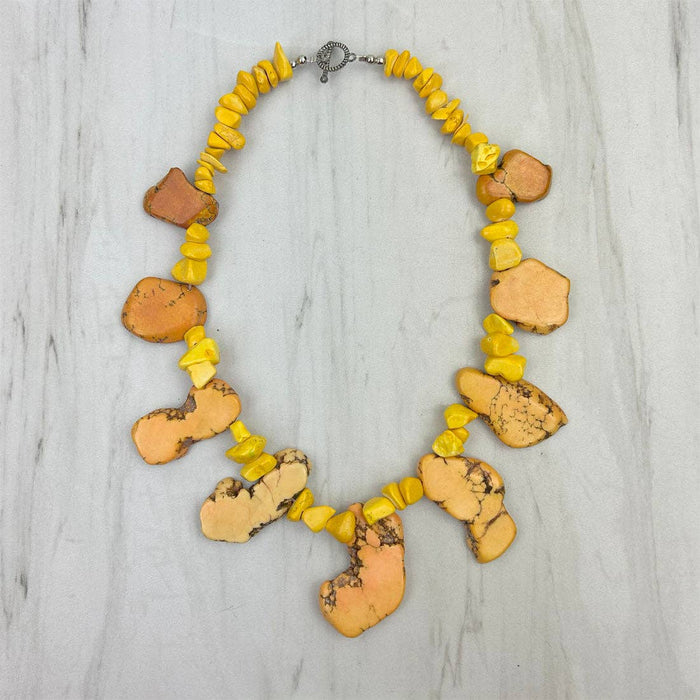 Orange Stone Necklace