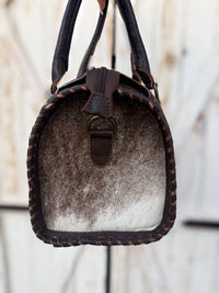 Blurry Skies, Steady Spirit | Western Leather Satchel