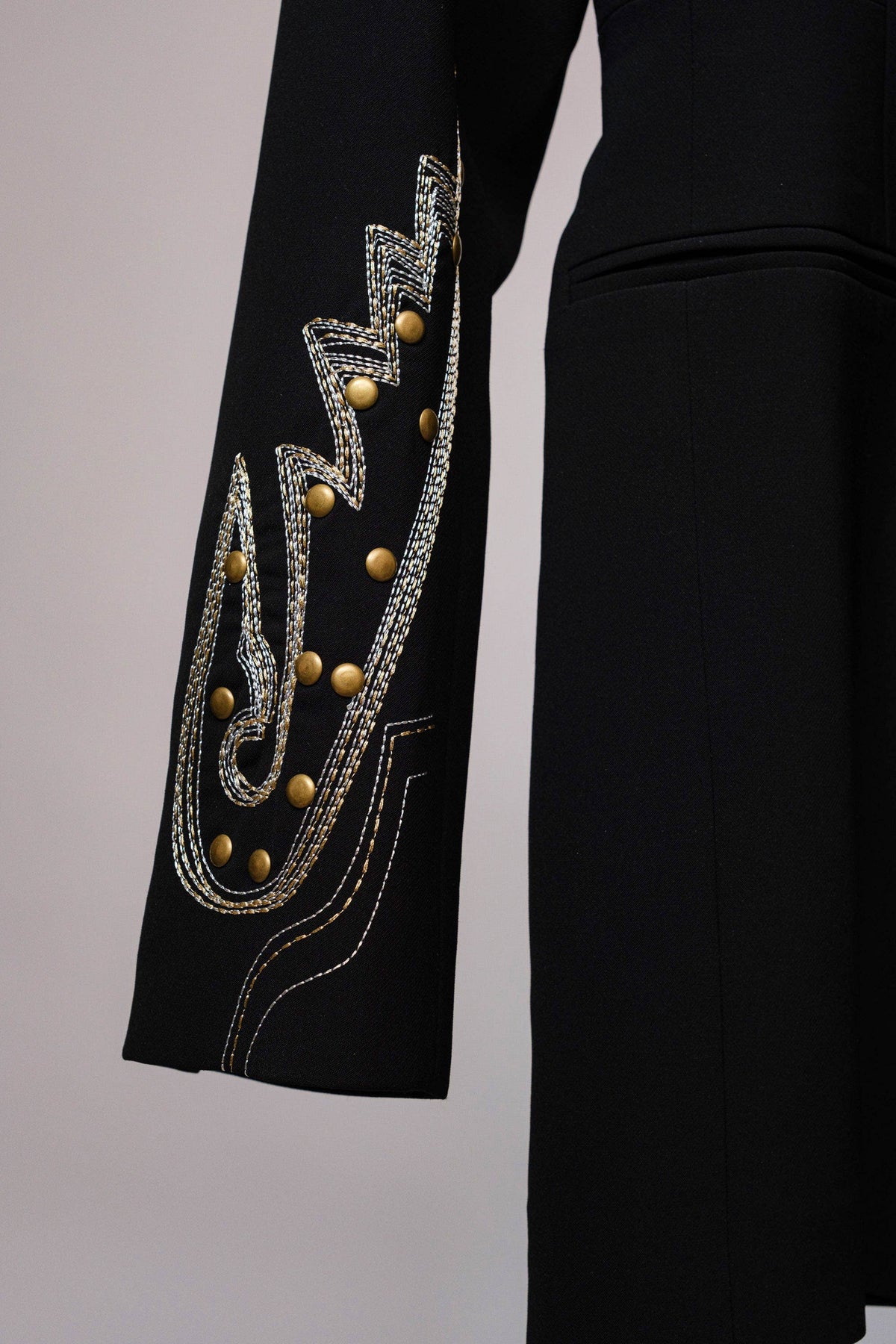 Western Embroidered Tunic Blazer