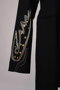 Western Embroidered Tunic Blazer