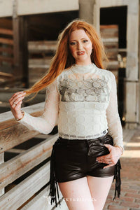 Dessert Mesh Long Sleeve Top