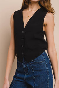 CRISS CROSS BACK TAILORED VEST