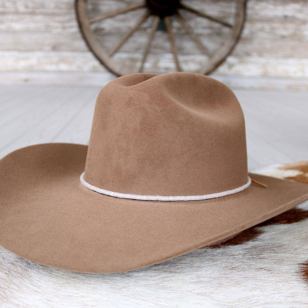 White Jade Stone Hat Band