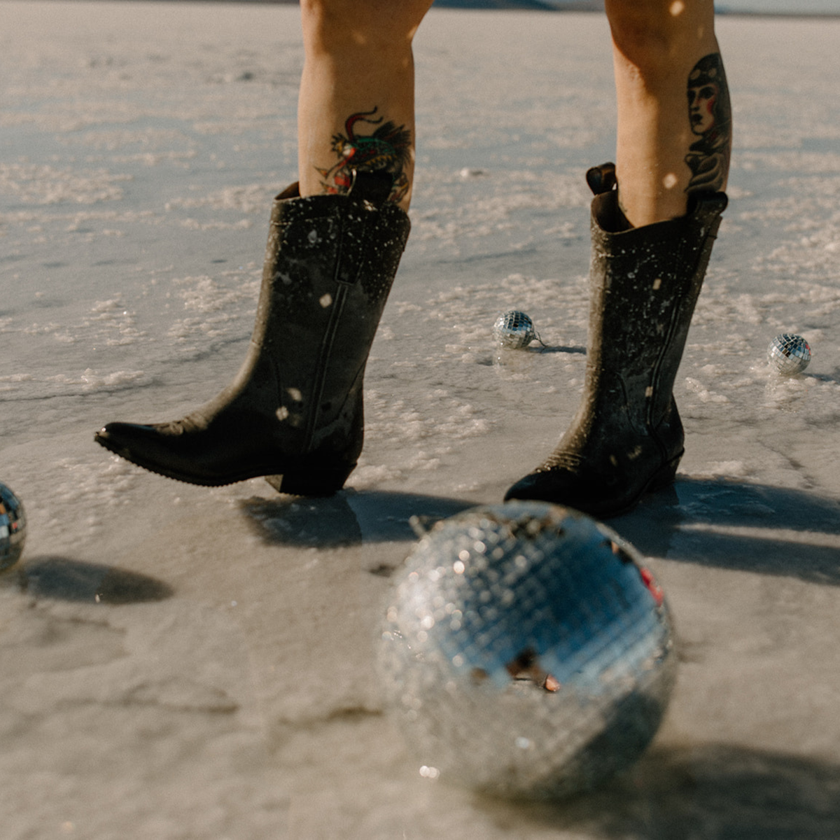All Weather Rubber Cowboy Boots- Midnight Black