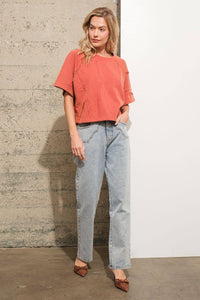 Western Yoke Studded Denim Jeans