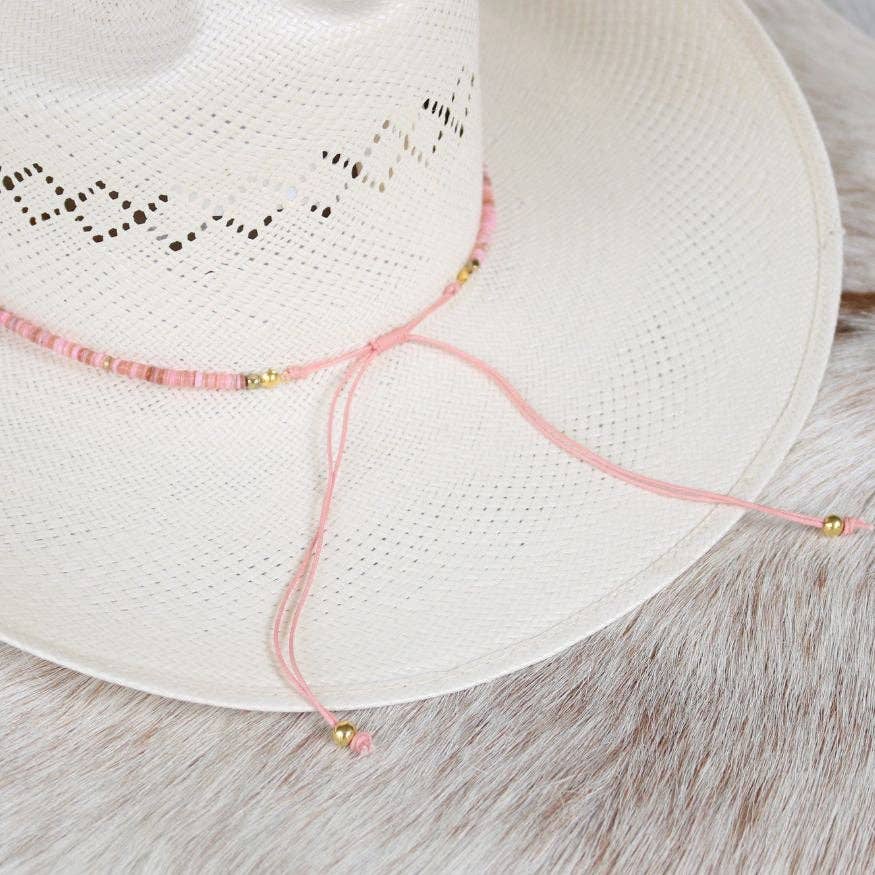 Pink Shell Hat Band - Mabel