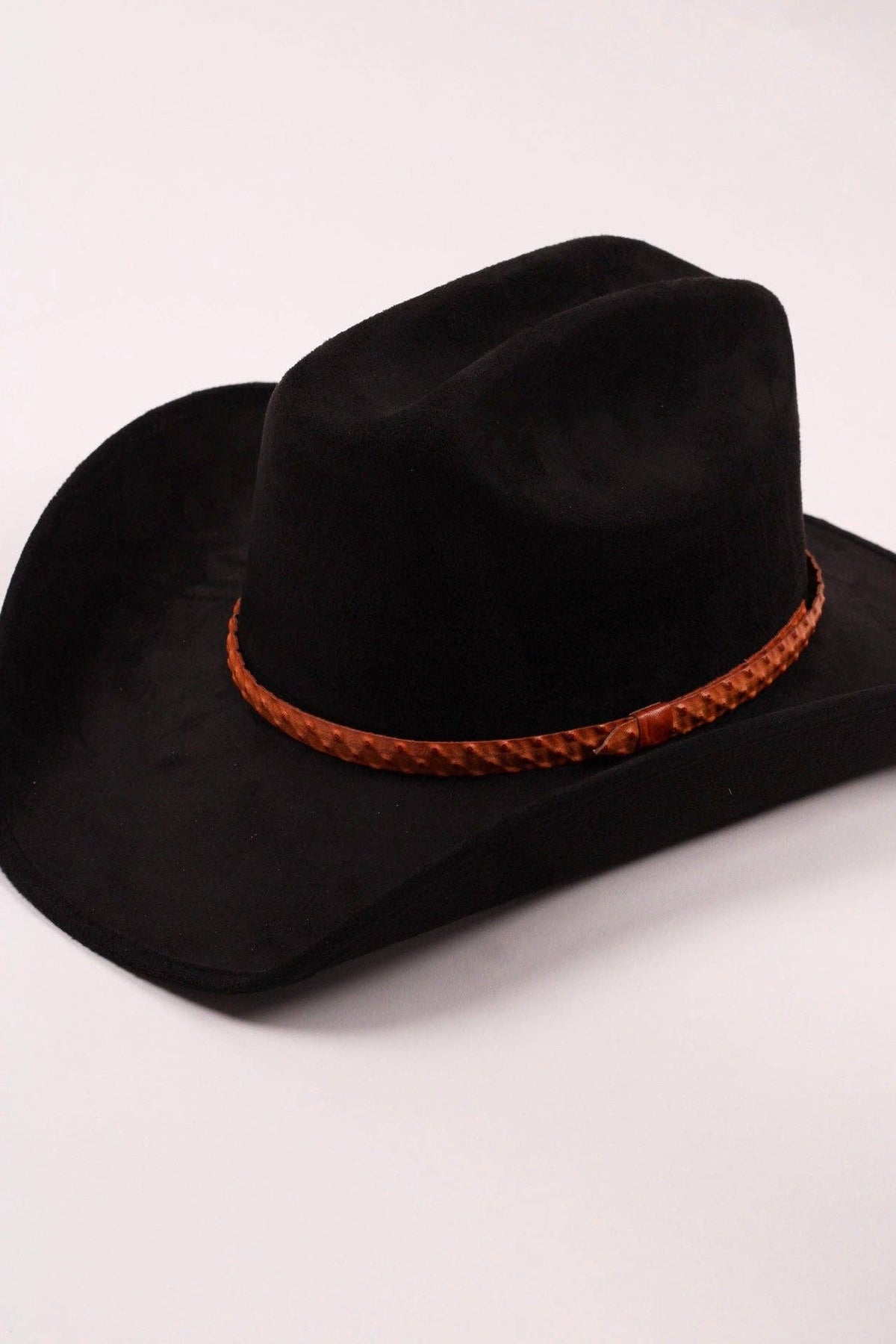 Leather Ostrich Hat Band  / Princeton Orange