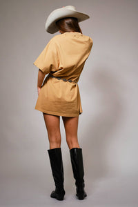 Studded Western T-Shirt Dress
