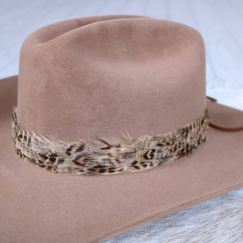 Western Feather Hat Band - Dune