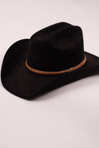 Leather Ostrich Hat Band  / Nude