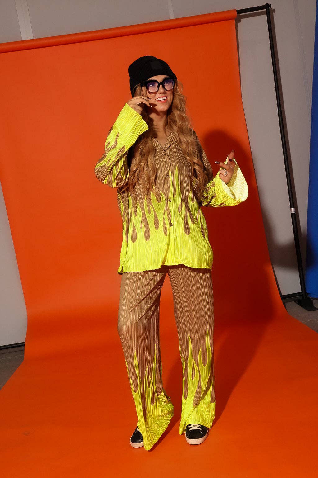 Burn Baby Burn Plisse Set