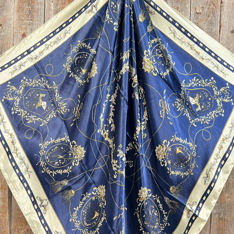 Blue Carriage Wild Rag - Western Scarf