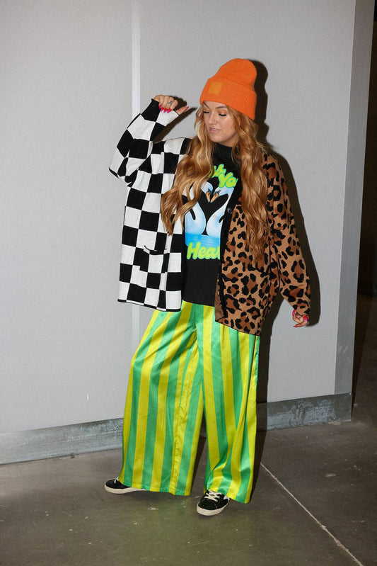 Split Decision Oversized Boxy Cardigan