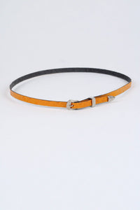 *Ostrich Print Leather Hat Band w/ Buckle
