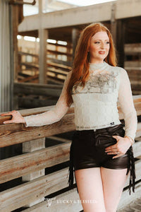 Dessert Mesh Long Sleeve Top