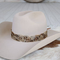 Western Feather Hat Band - Dune