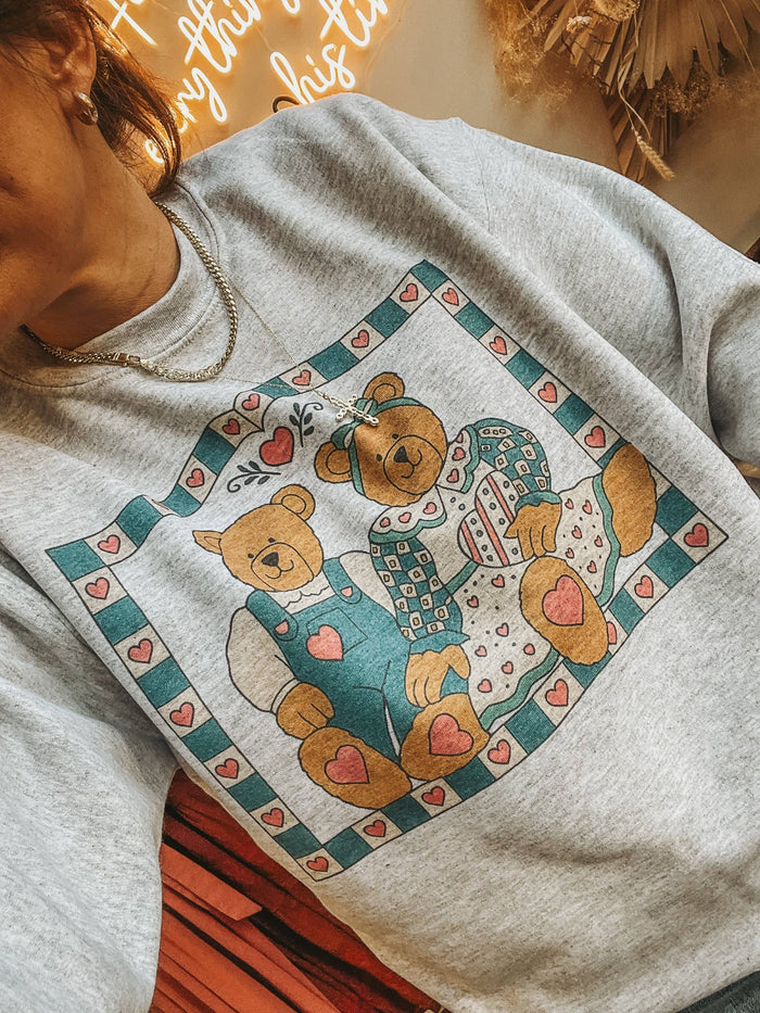 Vintage Thrift Bear 90's Crew Neck Sweatshirt