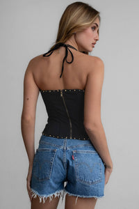 RAELYNN Embroidered Western Corset Top