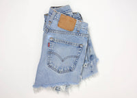 Daisy Upcycled Levi Denim Shorts