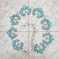 Squash Blossom Chain Belt