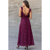 RUMI BURNOUT CHIFFON DRESS