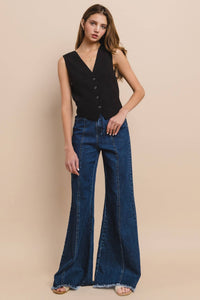 CRISS CROSS BACK TAILORED VEST