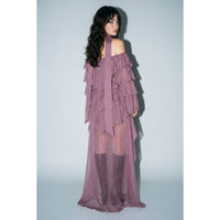 Tiered Ruffle High-Low Dress