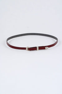 Crocodile Print Leather Hat Band w/ Buckle