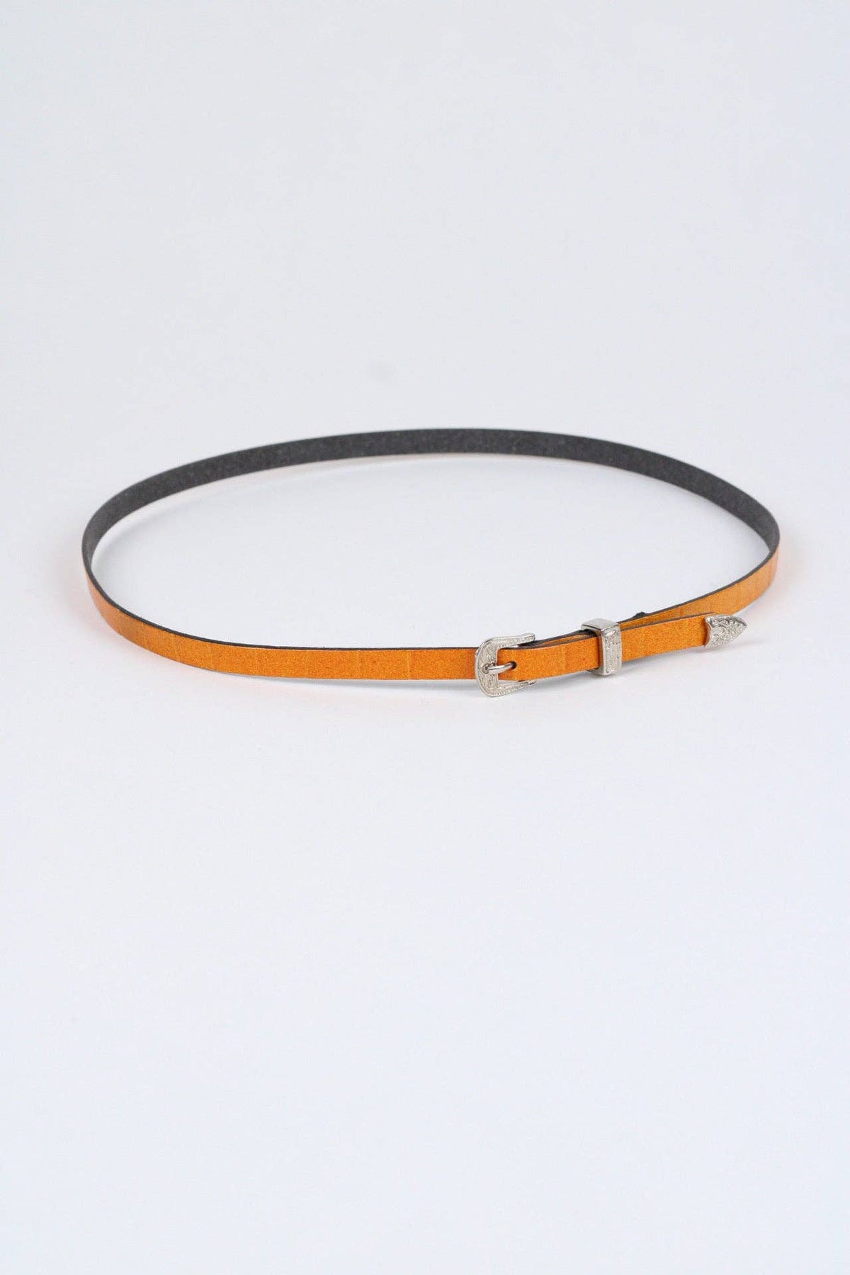 Crocodile Print Leather Hat Band w/ Buckle