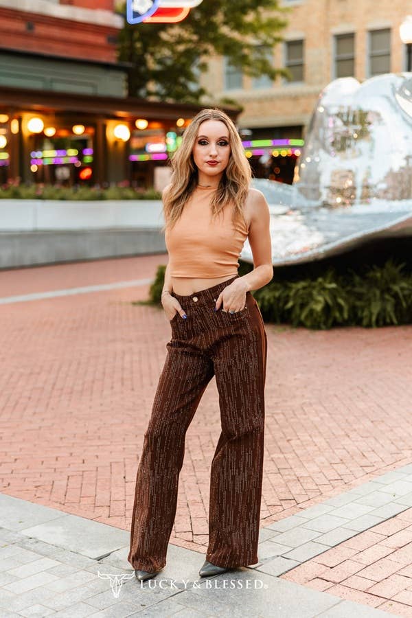 Camel Sleeveless Crop Top
