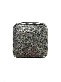 WESTERN ETCHED METAL PLATE JEWELRY BOX