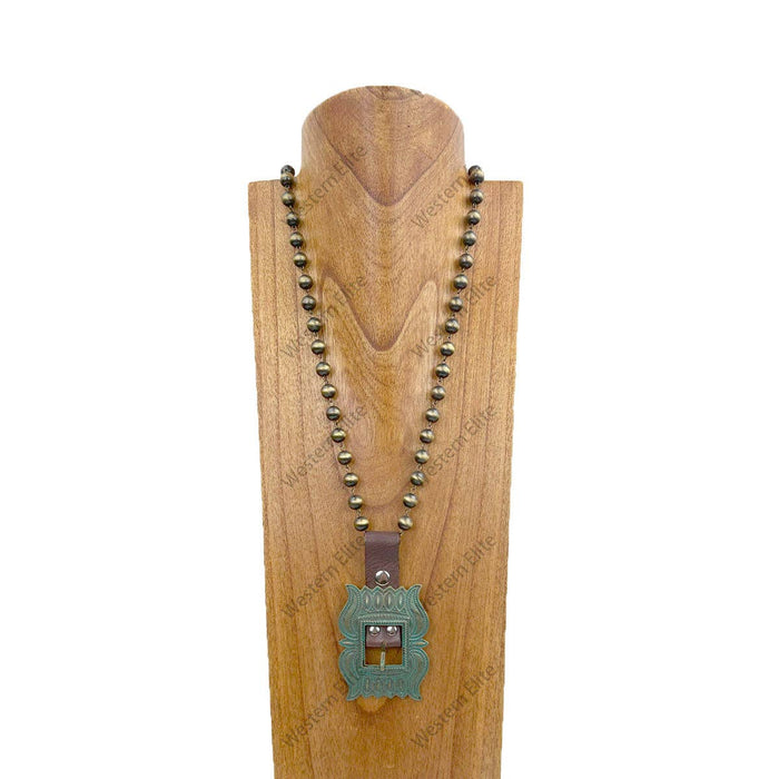 Belt Buckle Pendent Necklace