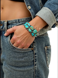 Turquoise Stone Bangle