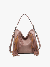 Fringe Detail Hobo Bag