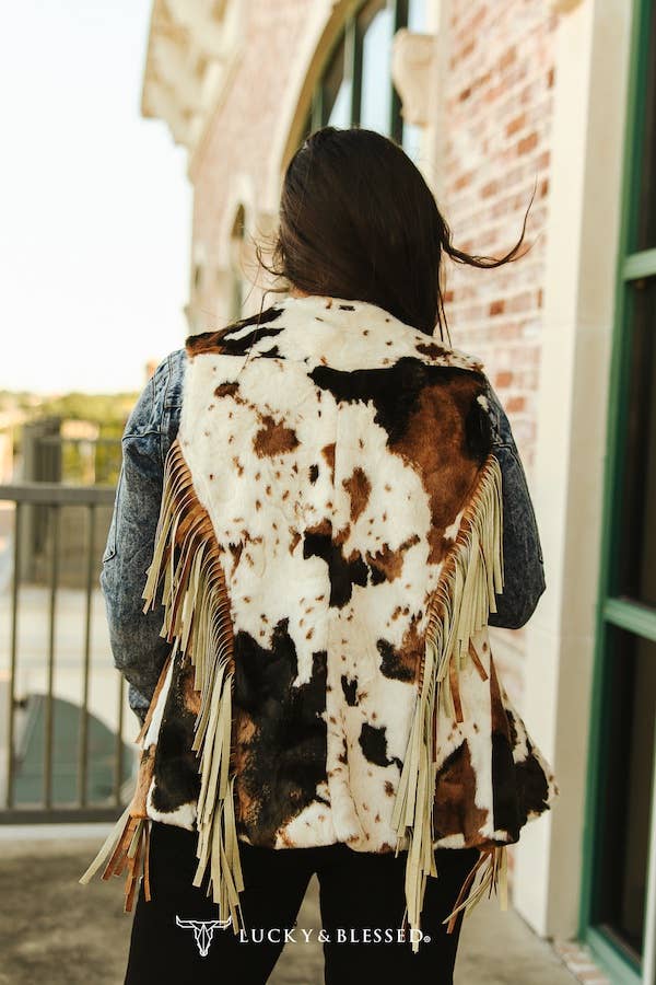 Concho Vest W Side Fringe