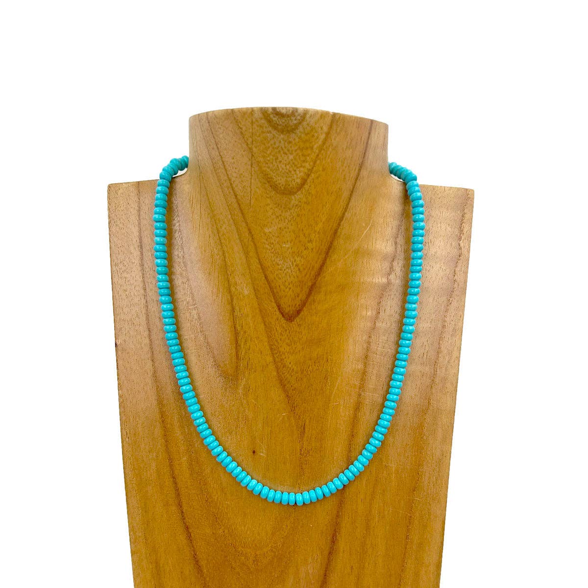 Turquoise Stone Bead Necklace