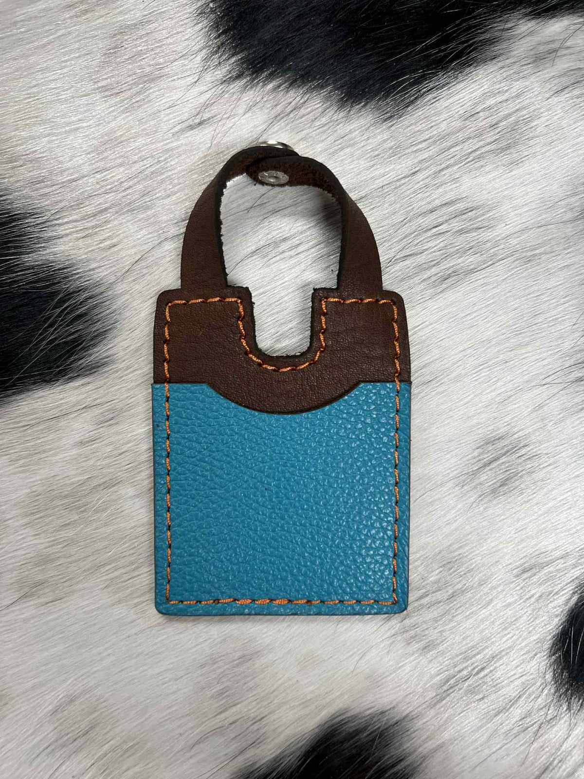 Leather Boot Wallet With Snap Strap