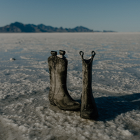 All Weather Rubber Cowboy Boots- Midnight Black