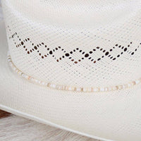 Beige Shell Hat Band - Josie