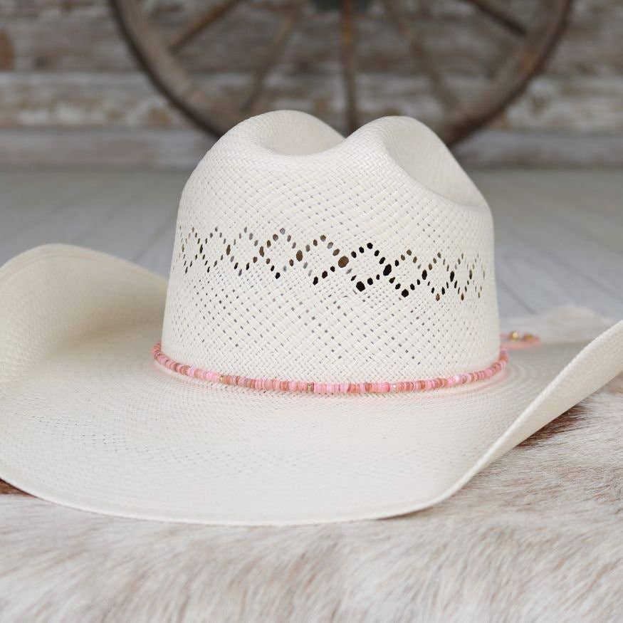 Pink Shell Hat Band - Mabel