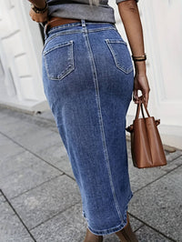 Denim Pencil skirt