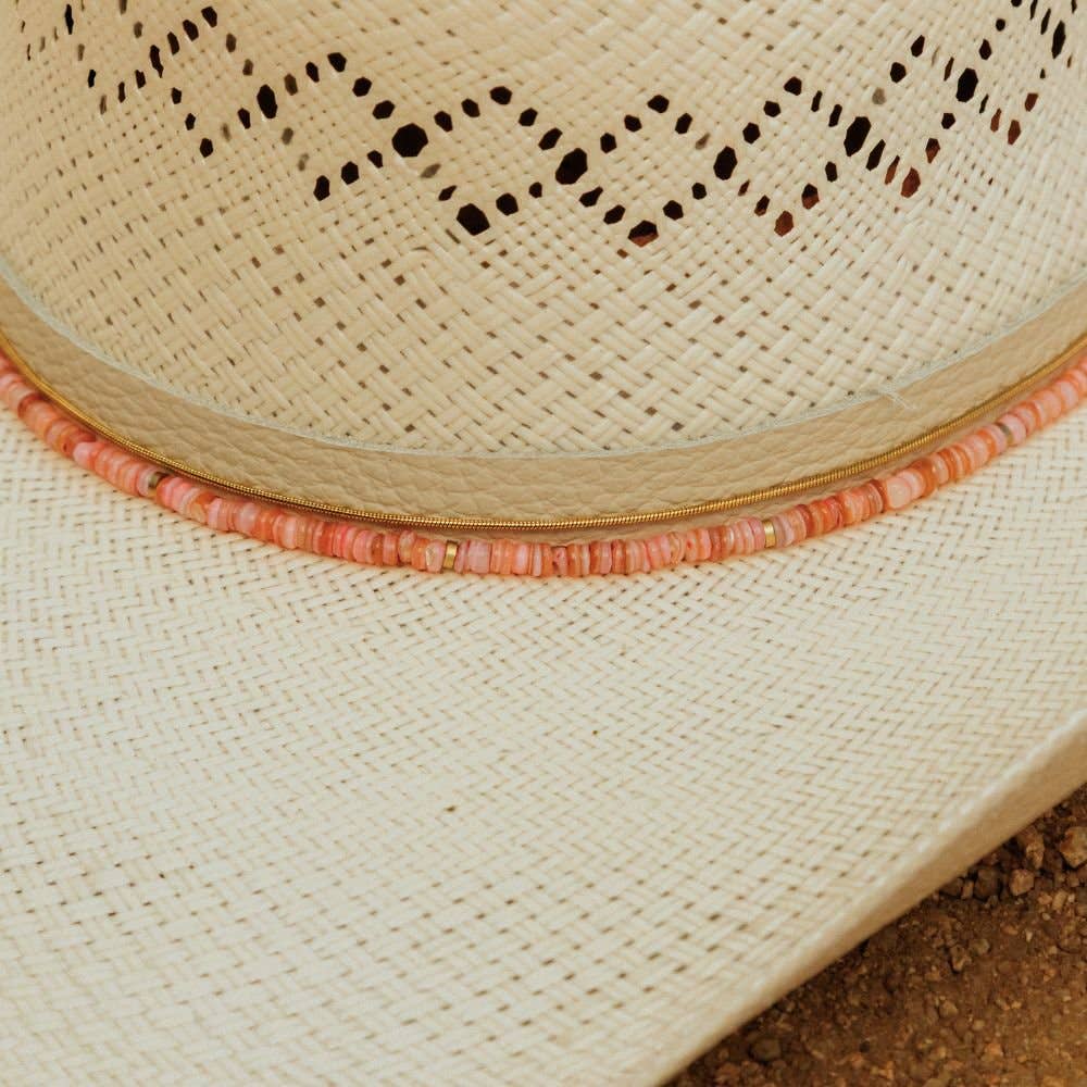Pink Shell Hat Band - Mabel