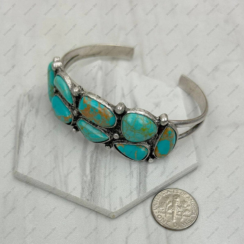 Turquoise Stone Bangle