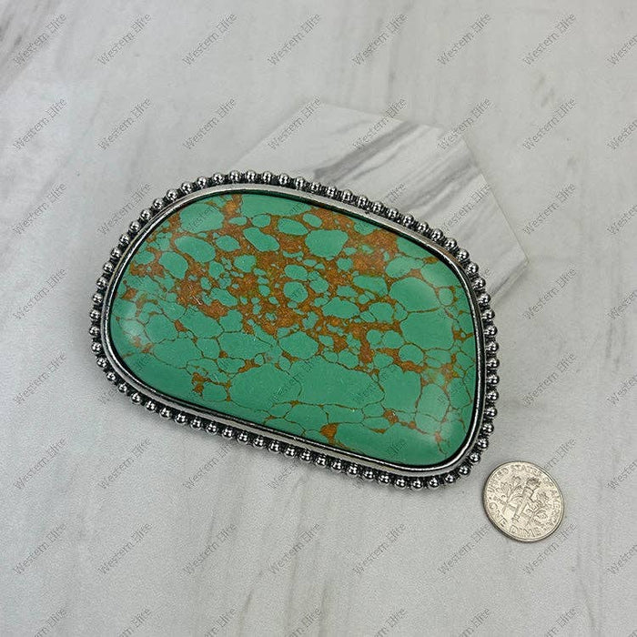 Green Turquoise Belt Buckle