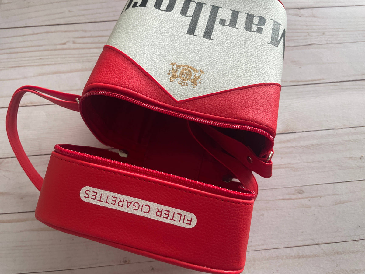 Marlboro Cigarette Kawaii Crossbody Faux Leather Purse