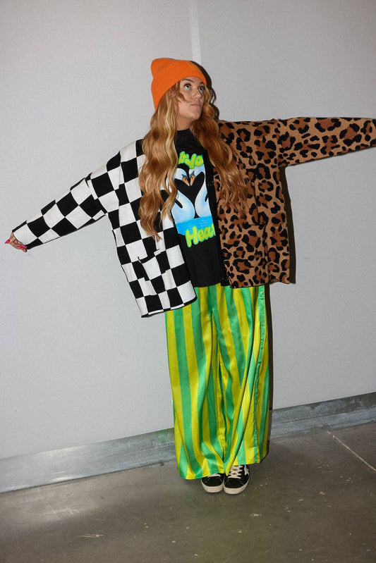 Split Decision Oversized Boxy Cardigan