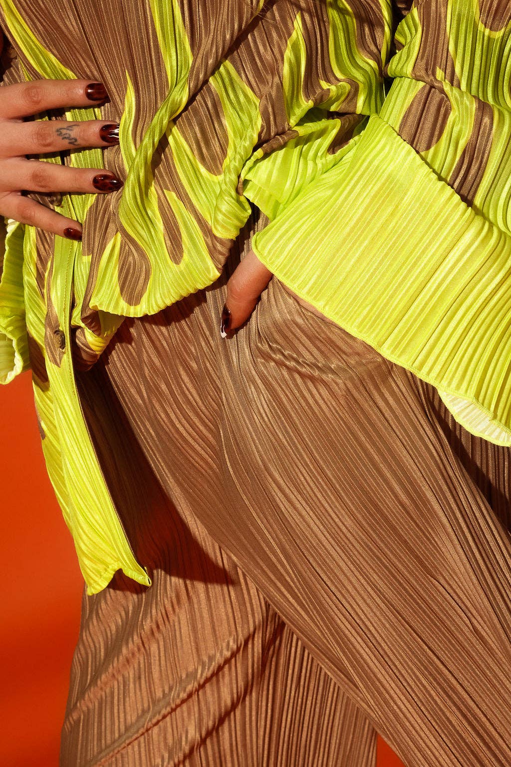 Burn Baby Burn Plisse Set