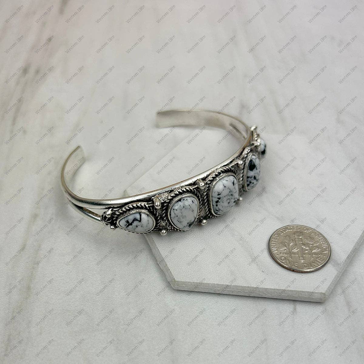 White Turquoise Bangle